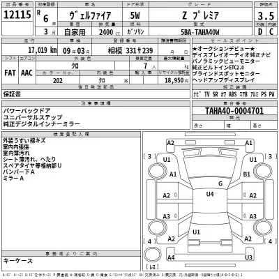 Toyota VELLFIRE  с аукциона в Японии