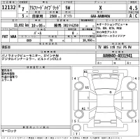 Toyota ALPHARD лот № 12132 оценка 4.5  с аукциона в Японии 2