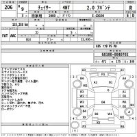 Toyota CHASER лот № 206 оценка R  с аукциона в Японии 2