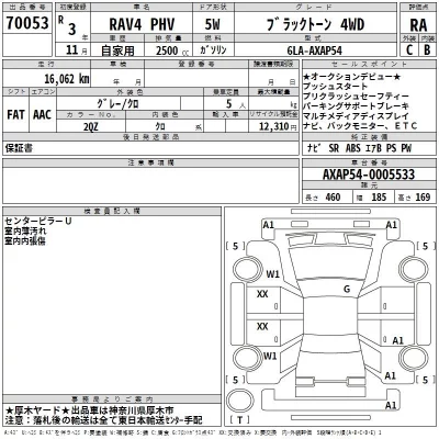 Toyota RAV4  с аукциона в Японии