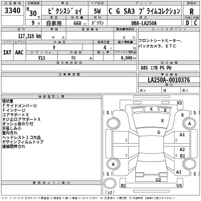 Toyota PIXIS JOY  с аукциона в Японии