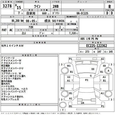 Suzuki TWIN  с аукциона в Японии
