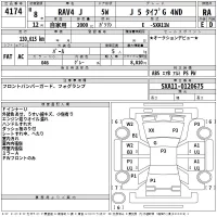 Toyota RAV4 лот № 4174 оценка RA  с аукциона в Японии 2