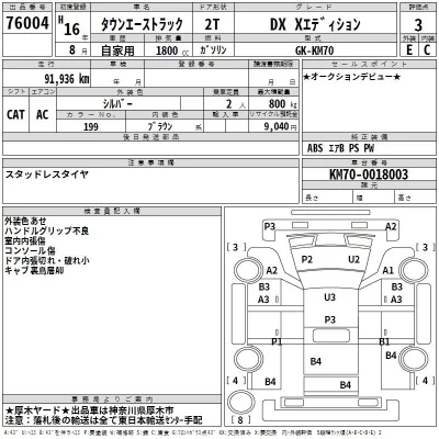 Toyota TOWN ACE TRUCK  с аукциона в Японии