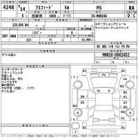 Toyota ALPHARD лот № 4248 оценка RA  с аукциона в Японии 2
