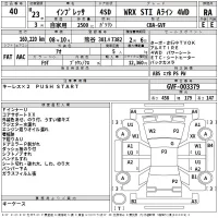 Subaru IMPREZA лот № 40 оценка RA  с аукциона в Японии 2