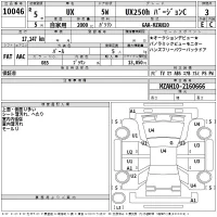 Lexus UX лот № 10046 оценка 3  с аукциона в Японии 2