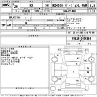 Lexus RX лот № 10051 оценка 3.5  с аукциона в Японии 2