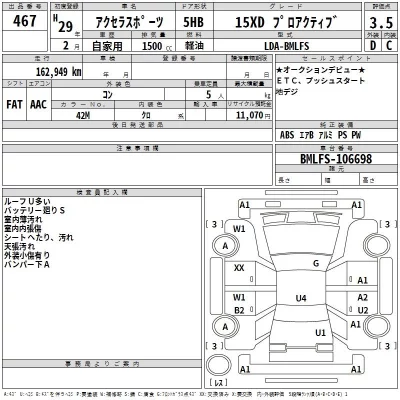 Mazda AXELA  с аукциона в Японии