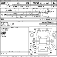 Lexus GS лот № 10054 оценка RA  с аукциона в Японии 2