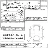 Suzuki ALTO VAN лот № 1075 оценка   с аукциона в Японии 2