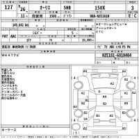 Toyota AURIS лот № 127 оценка 3  с аукциона в Японии 2