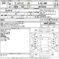Toyota VELLFIRE лот № 164 оценка 3.5  с аукциона в Японии 2