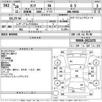 Toyota TANK лот № 582 оценка 3  с аукциона в Японии 2