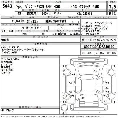 Mercedes-Benz AMG  с аукциона в Японии