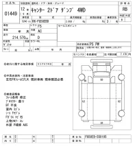 Mitsubishi CANTER лот № 1449 оценка RB  с аукциона в Японии 9
