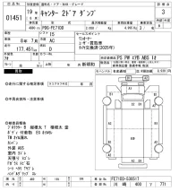 Mitsubishi CANTER лот № 1451 оценка 3  с аукциона в Японии 10