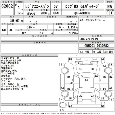 Toyota REGIUS ACE VAN  с аукциона в Японии