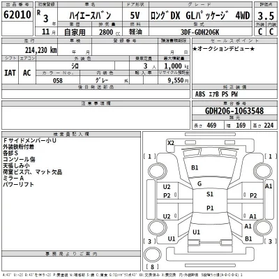 Toyota HIACE VAN  с аукциона в Японии