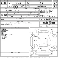 Toyota VOXY лот № 2083 оценка 3.5  с аукциона в Японии 2
