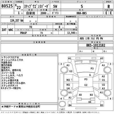 Honda STEP WAGON  с аукциона в Японии
