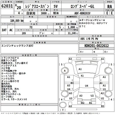 Toyota REGIUS ACE VAN  с аукциона в Японии