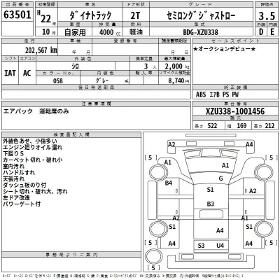 Toyota DYNA  с аукциона в Японии