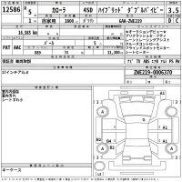 Toyota COROLLA лот № 12586 оценка 3.5  с аукциона в Японии 2