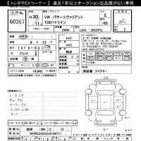 Volkswagen PASSAT VARIANT лот № 60367 оценка 3.5  с аукциона в Японии 8