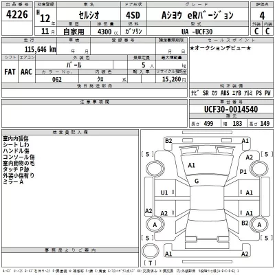 Toyota CELSIOR  с аукциона в Японии