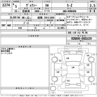 Toyota VOXY лот № 2274 оценка 3.5  с аукциона в Японии 2