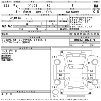 Toyota PRIUS лот № 525 оценка R  с аукциона в Японии 2