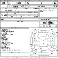 Toyota RAV4 лот № 546 оценка RA  с аукциона в Японии 2
