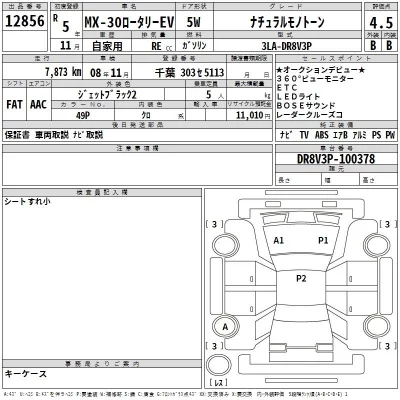 Mazda MX-30  с аукциона в Японии