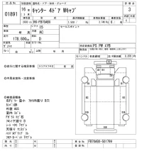 Mitsubishi CANTER лот № 1891 оценка 3  с аукциона в Японии 11