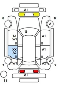 Toyota ALPHARD лот № 14034 оценка 3.5  с аукциона в Японии 9