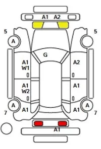 Smart FORFOUR лот № 34512 оценка 4  с аукциона в Японии 11