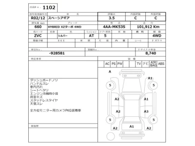Suzuki SPACIA GEAR  с аукциона в Японии