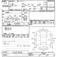 Suzuki ALTO VAN лот № 8354 оценка 3.5  с аукциона в Японии 9