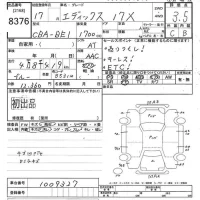 Honda EDIX лот № 8376 оценка 3.5  с аукциона в Японии 10