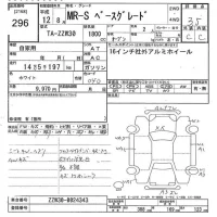 Toyota MR-S лот № 296 оценка 3.5  с аукциона в Японии 10