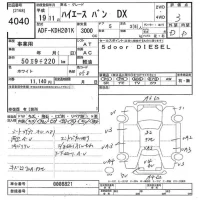 Toyota HIACE VAN лот № 4040 оценка 3  с аукциона в Японии 9