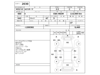 Mitsubishi EK SPORTS  с аукциона в Японии
