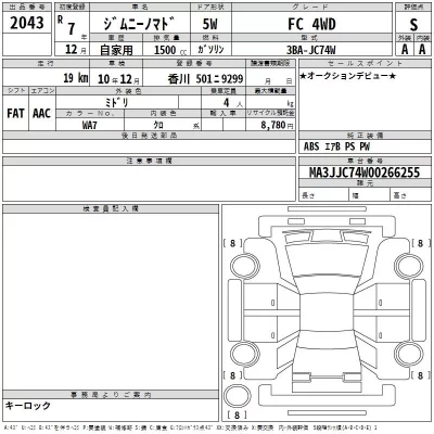 Suzuki JIMNY NOMADE  с аукциона в Японии