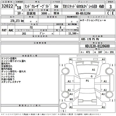 Toyota LAND CRUISER PRADO  с аукциона в Японии