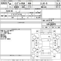Subaru IMPREZA G4 лот № 32021 оценка 3.5  с аукциона в Японии 2