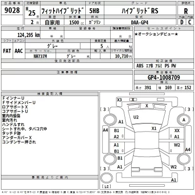 Honda FIT  с аукциона в Японии