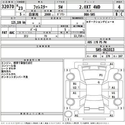 Subaru FORESTER  с аукциона в Японии