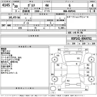 Toyota PORTE лот № 4145 оценка 4  с аукциона в Японии 2