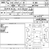 Daihatsu HIJET CADDIE лот № 3003 оценка 3.5  с аукциона в Японии 2